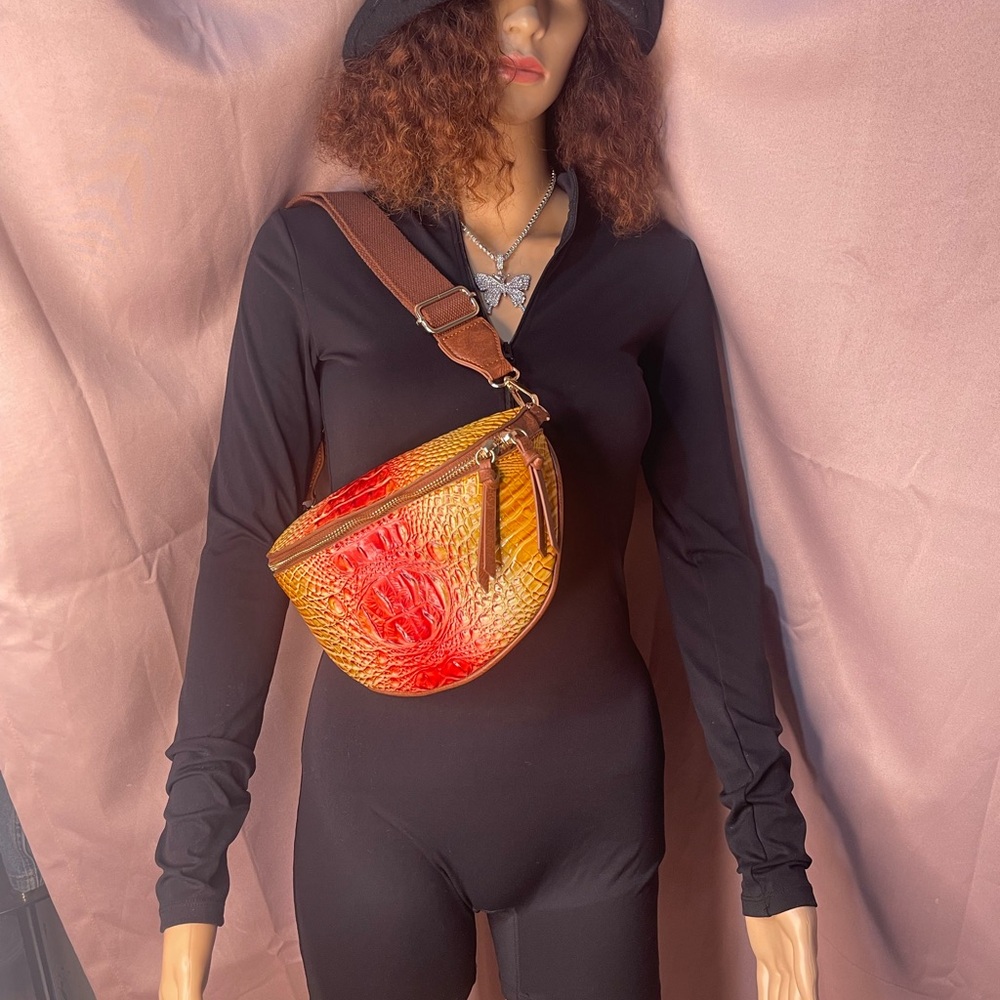 Vibrant Crocodile Print Chest bag/Waist Bag - Picture 5 of 5